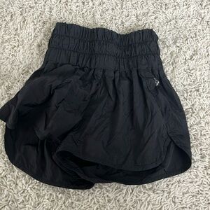free people black high rise short